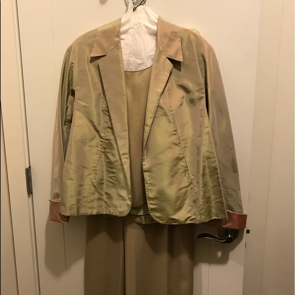 Maria Pinto 100% Silk 3-Piece Pantsuit